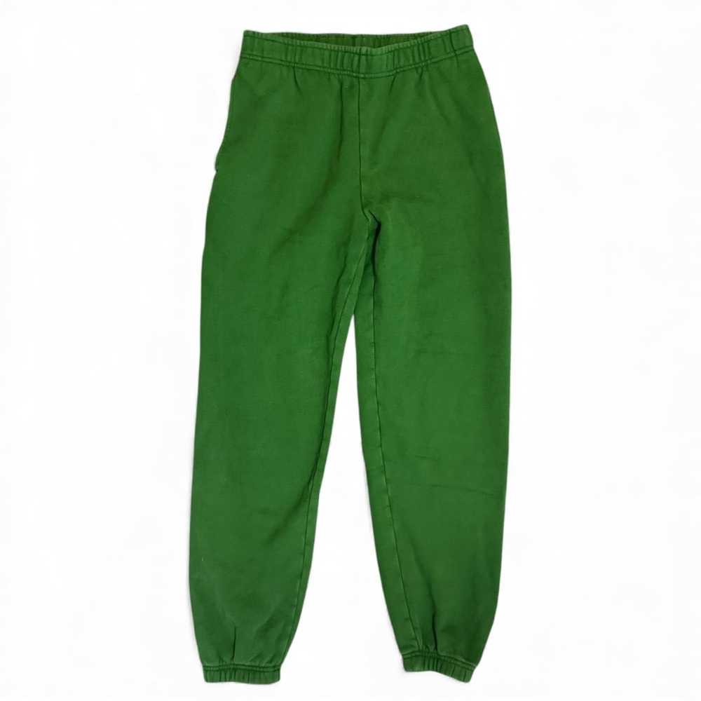 Aritzia TNA Cozy Fleece Boyfriend Sweatpants Green Loungewear Joggers S Winter - Picture 6 of 11
